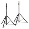 5 Core 2 Pieces Black Heavy Duty Height Adjustable 40 to 72 inches Tripod PA Monitor Holder Large Speakers DJ Stand para Bocinas SS HD 2PK BLK WOB