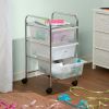 3 Drawer Rolling Storage Cart