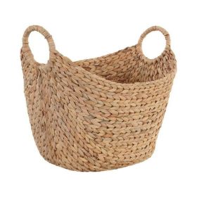 Large Natural Water Hyacinth Boat Basket