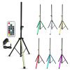 Speakers Stands with LED Lights Heavy Duty Height Adjustable Tripod PA Studio Monitor Holder for Large Speakers DJ Stand para Bocinas - 5 Core SS HD L