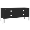 TV Stand Black 41.3"x13.8"x19.7" Steel