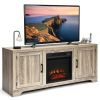 65 Inch Media Component TV Stand with Adjustable Shelves