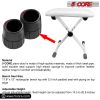 5 Core Adjustable Keyboard Bench 16.3 - 19.6 Inch X style Bench Piano Stool Chair Thick And Padded Comfortable Guitar Stools & Seats - KBB 02 WH