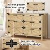 6 Drawers Dresser for Bedroom, Farmhouse Barn Chest of Drawers, Modern Storage Organizer Dresser for Bedroom, Hallway, Living Room (Natural)