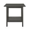 Classic Style Coffee Table and Two End Table Set Antique Gray Finish 3pc Occasional Table Set Wooden Transitional Living Room Furniture