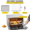 VEVOR Commercial Convection Oven, 66L/60Qt, Half-Size Conventional Oven Countertop, 1800W 4-Tier Toaster w/ Front Glass Door, Electric Baking Oven w/