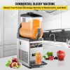 VEVOR Commercial Margarita Machine, 1Tank 15L Commercial Slushy Machine, Stainless Steel Smoothie Frozen Drink Maker, 500W 110V for Supermarkets Cafes