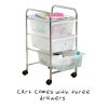 3 Drawer Rolling Storage Cart