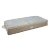 2 Pack Under the Bed Storage Bag in Beige Nonwoven