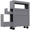 Bathroom Side Storage Cabinet - Gray