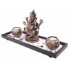 Elephant Ganesha Zen Garden Sand Rocks Candle Holder Home Decor