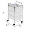 3 Drawer Rolling Storage Cart