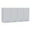 Sitka Wall Cabinet, Two Spacious Divisions, Four Doors