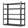 72"H 5 Tier Metal Shelves for Storage Garage Shelving 2000LBS Heavy Duty Storage Shelves Adjustable Garage Shelf Industrial Shelving Unit Storage Util