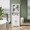 FCH MDF Spray Paint 4 Doors 1 Pump Bathroom Cabinet White