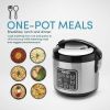 8-Cup (Cooked) Rice & Grain Cooker, Steamer, New Bonded Granited Coating