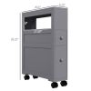 Bathroom Side Storage Cabinet - Gray