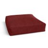 Jaxx Brio Large D√©cor Floor Pillow / Meditation Yoga Cushion, Plush Microvelvet, Berry Red