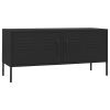 TV Stand Black 41.3"x13.8"x19.7" Steel