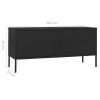 TV Stand Black 41.3"x13.8"x19.7" Steel