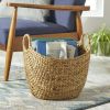 Large Natural Water Hyacinth Boat Basket