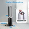 34 Inch Bladeless Tower Fan Heater and Fan Combo Oscillating Fan