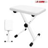 5 Core Adjustable Keyboard Bench 16.3 - 19.6 Inch X style Bench Piano Stool Chair Thick And Padded Comfortable Guitar Stools & Seats - KBB 02 WH