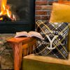 Yellowstone Rancher Plaid Double Sided Jacquard Pillow