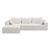 109*68" Modular Sectional Living Room Sofa Set, Modern Minimalist Style Couch, Upholstered Sleeper Sofa for Living Room, Bedroom, Salon, 2 PC Free Com