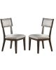 Contemporary Dining Room Furniture Dining Table w Leaf Ash Gray Large Family 9pc Dining Set 8x Side Chairs