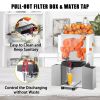 VEVOR Commercial Juicer Machine with Water Tap, 110V Juice Extractor, 120W Orange Squeezer, Orange Juice Machine for 25-35 Per Minute with Pull-Out Fi