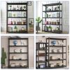 78"H 5 Tier Metal Shelves for Storage Garage Shelving 2000LBS Heavy Duty Storage Shelves Adjustable Garage Shelf Industrial Shelving Unit Storage Util