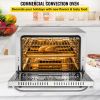 VEVOR Commercial Convection Oven, 66L/60Qt, Half-Size Conventional Oven Countertop, 1800W 4-Tier Toaster w/ Front Glass Door, Electric Baking Oven w/