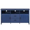 TV Stand for TV up to 68 in with 2 Doors and 2 Drawers Open Style Cabinet, Sideboard for Living room,