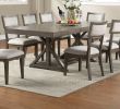 Contemporary Dining Room Furniture Dining Table w Leaf Ash Gray Large Family 9pc Dining Set 8x Side Chairs