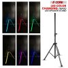 Speakers Stands with LED Lights Heavy Duty Height Adjustable Tripod PA Studio Monitor Holder for Large Speakers DJ Stand para Bocinas - 5 Core SS HD L