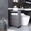 Bathroom Side Storage Cabinet - Gray