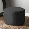 Jaxx Saxx 3 Foot Round Bean Bag w/ Removable Cover, Black