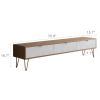 Modern Nordic Wooden TV Stand Fluted Design Home Light luxury and simplicity TV Cabinet