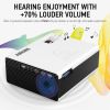 AZEUS RD-822 Video Projector, 5000 Lux Support 1920x1080 with Built-in 5W Sound Speaker