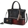 MKF Collection Autumn Crocodile Skin Tote Handbag with Wallet by Mia k