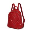 Hayden Quilted Vegan Leather with Studs Women Backpack