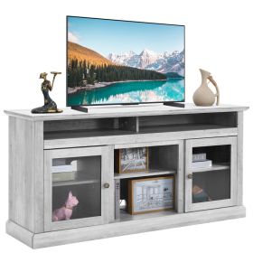 Vintage Home Living Room Wooden TV Cabinet (Colour: FTTS0381 grey)