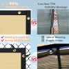 Artpuch Privacy Fence Screen Sand Customized Outdoor Mesh Panels for Backyard, Balcony,Patio,Construction Site with Zip Ties