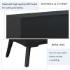 Modern TV Stand for 70 inch TV, Entertainment Center with Adjustable Shelves, 1 Drawer and Open Shelf, TV Console Table, Media Console, Metal Feet, fo