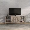 WESOME 68" TV Stand Wood Metal TV Console Industrial Entertainment Center Farmhouse With Storage Cabinets and Shelves, Multiple Color Options