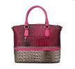 MKF Collection Autumn Crocodile Skin Tote Handbag with Wallet by Mia k