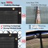 Artpuch Privacy Fence Screen Black Customized Outdoor Mesh Panels for Backyard, Balcony,Patio,Construction Site with Zip Ties