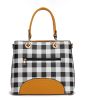 MKF Collection Gabriella Checkers Handbag with Wallet by Mia k