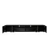 ON-TREND Extended, Minimalist Design TV stand with Color Changing LED Lights, Modern Universal Entertainment Center, High Gloss TV Cabinet for 90+ inc